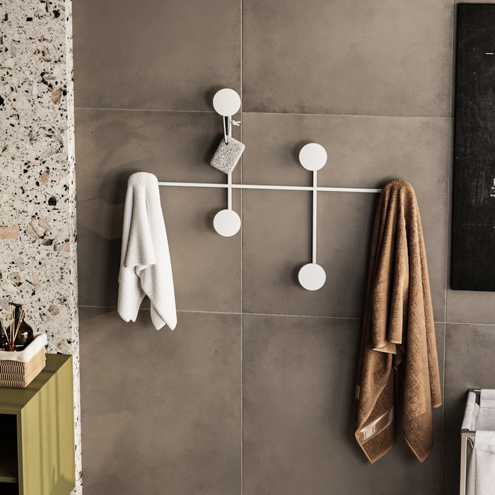 Wallity Dama-B Gancho de Pared de Metal Blanco